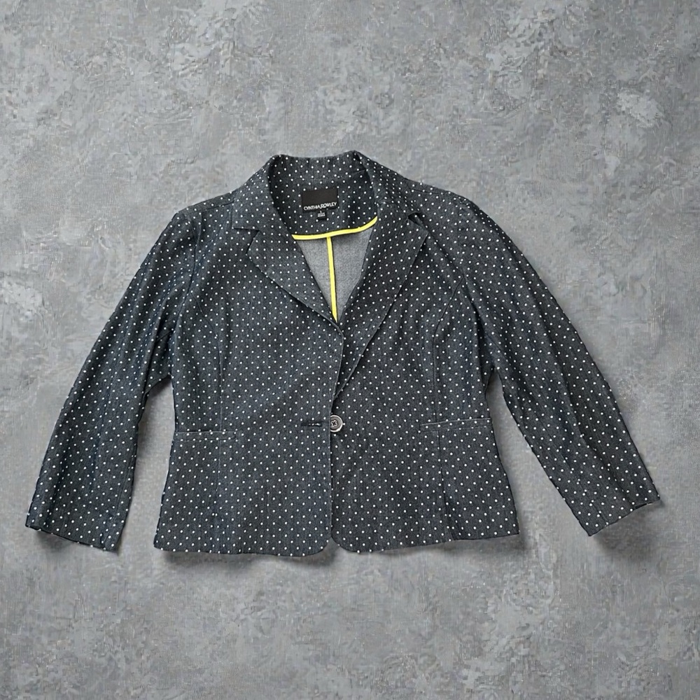 Polka Dot Black Blazer